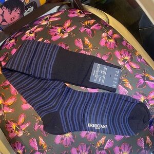 Men's Blue Striped Socks